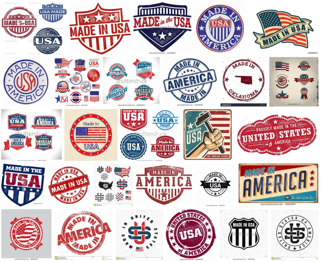 Made in America logos